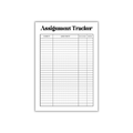 Assignment Tracker – Cozy Bullet Journal Page