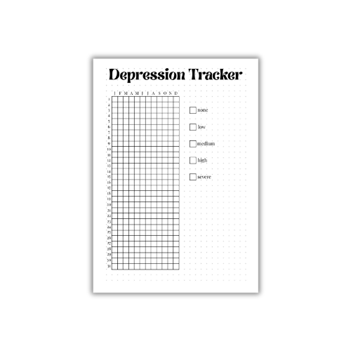 Depression Tracker – Cozy Bullet Journal Page