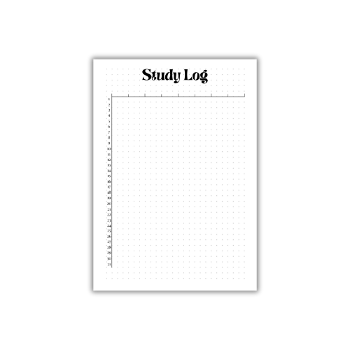 Study Log – Cozy Bullet Journal Page