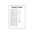 Weather Tracker – Cozy Bullet Journal Page